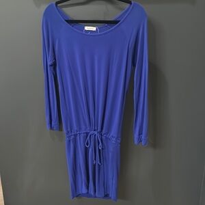 fascination boutique brand long, sleeved, elastic waist, dress, size small